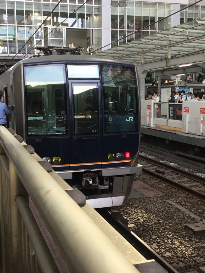 鉄道乗車記録の写真:列車・車両の様子(未乗車)(3)        「普通新三田行き行きは乗っていない
普通幕故障の321系D11」