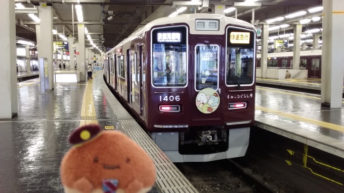 鉄道乗車記録の写真:乗車した列車(外観)(1)     「京都本線のすみっコぐらし号です(^ω^)」