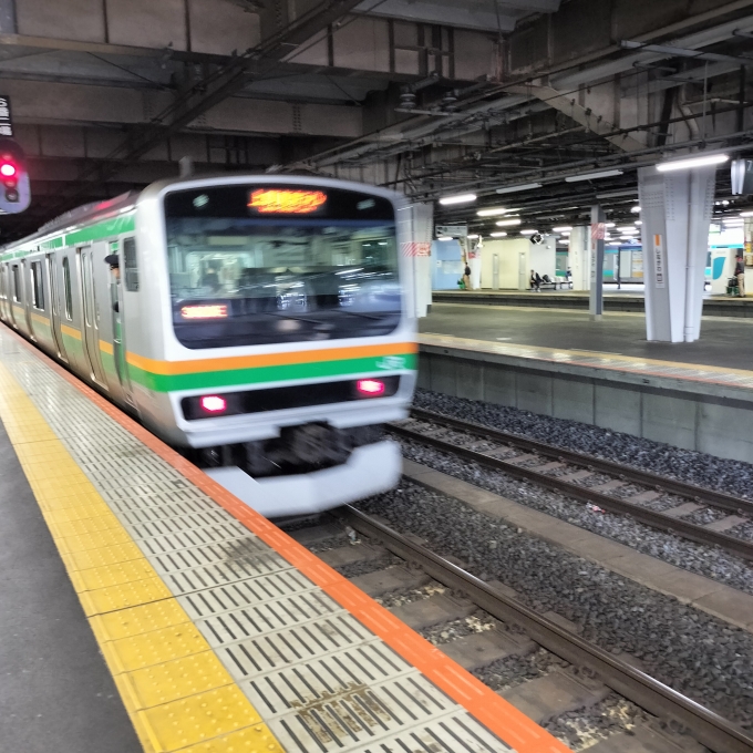 鉄道乗車記録の写真:乗車した列車(外観)(6)     「東京上野ライン」