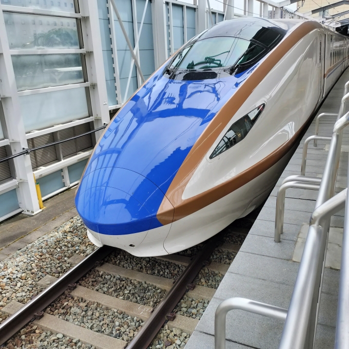 鉄道乗車記録の写真:乗車した列車(外観)(2)     「北陸新幹線あさま」