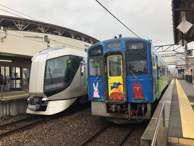 鉄道乗車記録の写真:乗車した列車(外観)(1)        「会津鉄道内は往復ともにリバティ会津に乗車」