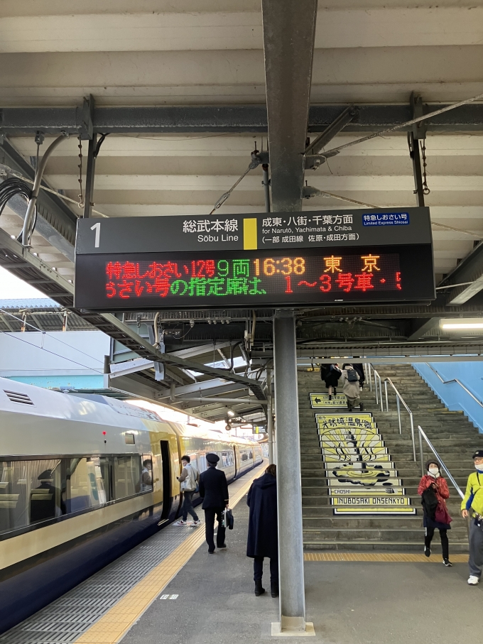 鉄道乗車記録の写真:駅舎・駅施設、様子(1)        「しおさい12号」