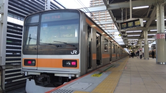 三鷹駅から武蔵小金井駅の乗車記録(乗りつぶし)写真