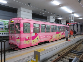 越ノ潟駅から高岡駅停留場の乗車記録(乗りつぶし)写真