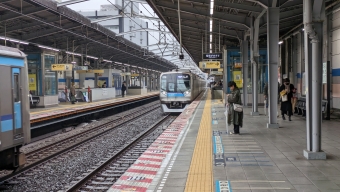 行徳駅から飯田橋駅の乗車記録(乗りつぶし)写真