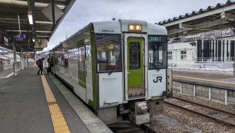 釜石駅から新花巻駅の乗車記録(乗りつぶし)写真