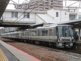 芦屋駅から野洲駅の乗車記録(乗りつぶし)写真