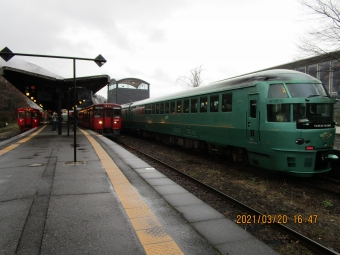 由布院駅から大分駅:鉄道乗車記録の写真