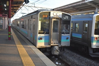 塩尻駅から辰野駅の乗車記録(乗りつぶし)写真