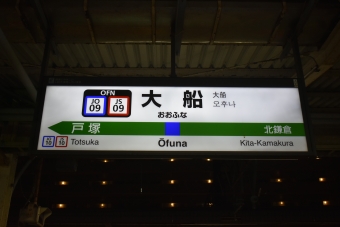 大船駅から東京駅の乗車記録(乗りつぶし)写真