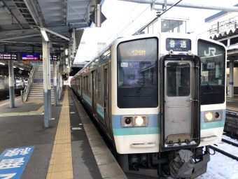 松本駅から下諏訪駅の乗車記録(乗りつぶし)写真
