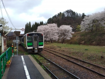 小出駅から会津横田駅の乗車記録(乗りつぶし)写真