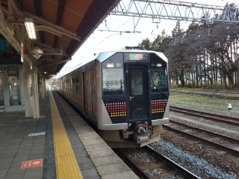 新津駅から鶴岡駅の乗車記録(乗りつぶし)写真