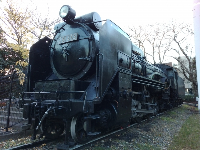 鉄道乗車記録の写真:列車・車両の様子(未乗車)(1)        「D51-453。
駅から歩いて10分ほどの柏市柏西口第一公園に静態保存されている。」