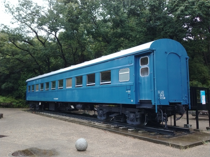 鉄道乗車記録の写真:列車・車両の様子(未乗車)(2)        「ｽﾊ42-2047。
生田緑地に保存されている。」