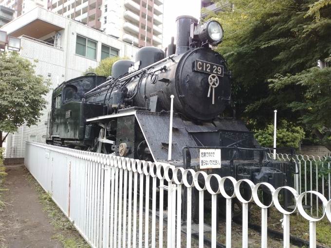 鉄道乗車記録の写真:列車・車両の様子(未乗車)(1)        「C12-29。
大宮山元児童公園に保存されている。
C11-322同様、煙突の前に鐘がついている。」