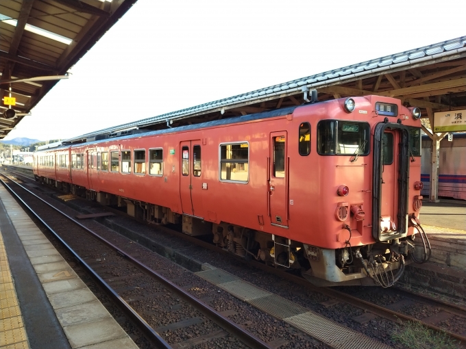 鉄道乗車記録の写真:列車・車両の様子(未乗車)(2)        「キハ47-5。」
