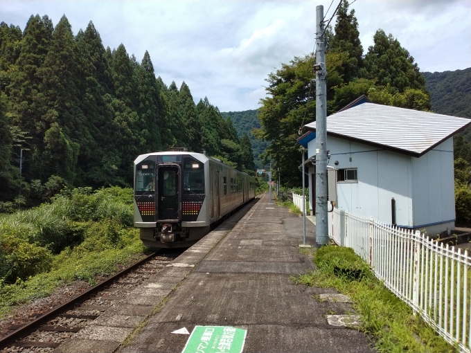 鉄道乗車記録の写真:乗車した列車(外観)(4)        「230D会津若松行き。
一駅移動の成果無く乗車。」