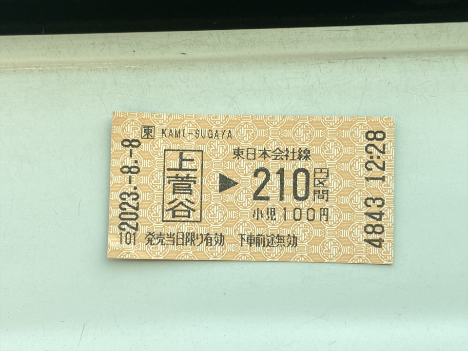 鉄道乗車記録「上菅谷駅から常陸太田駅」きっぷの写真(4) by tokada 撮影日時:2023年08月