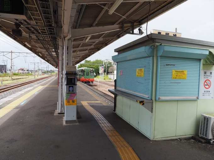 鉄道乗車記録の写真:駅舎・駅施設、様子(2)        「真岡鐵道ホーム」