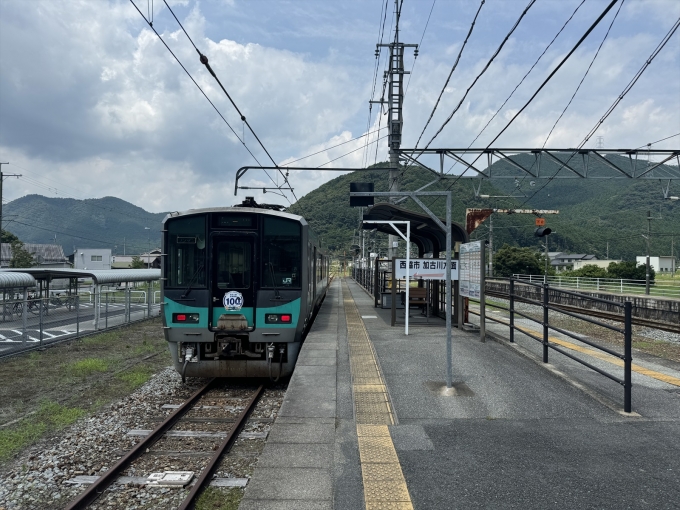鉄道乗車記録の写真:駅舎・駅施設、様子(1)          「加古川線ホーム」