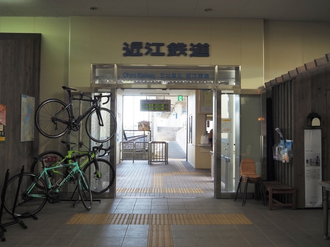 鉄道乗車記録の写真:駅舎・駅施設、様子(2)        「近江鉄道の入口」