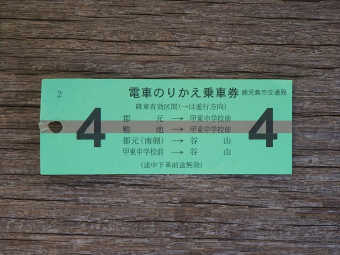 鉄道乗車記録の写真:きっぷ(2)        「乗り継ぎ券」