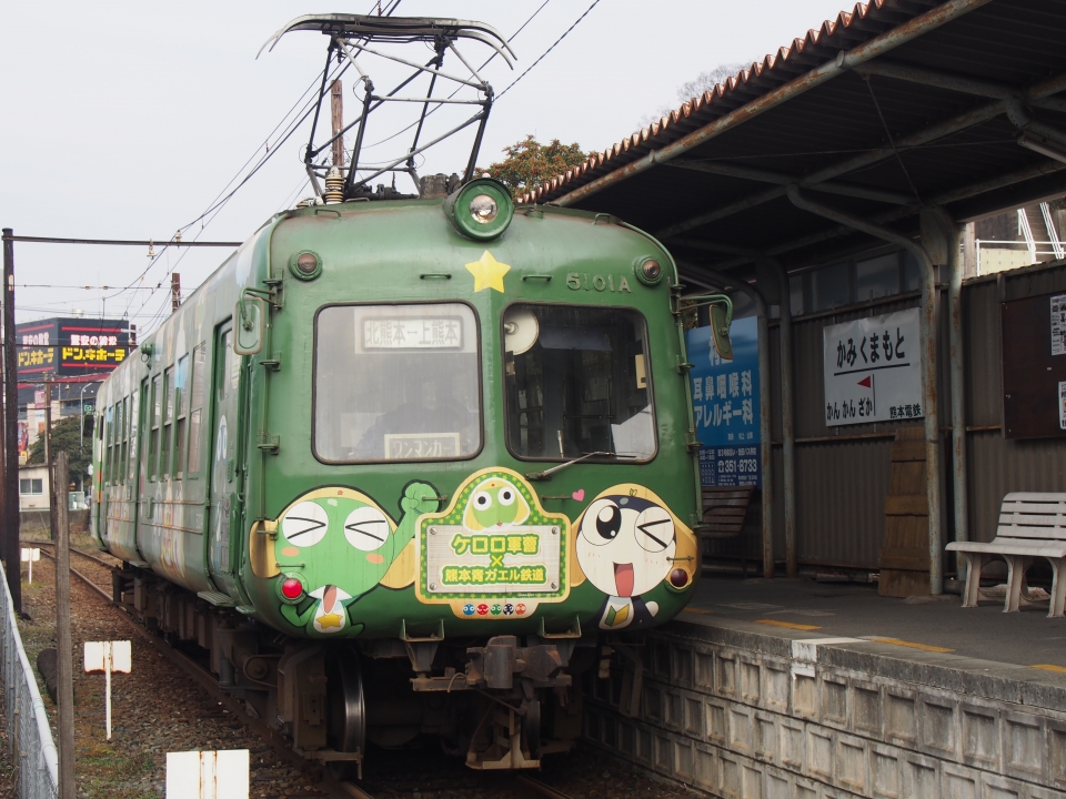 鉄道乗車記録「北熊本駅から上熊本駅」乗車した列車(外観)の写真(3) by tokada 撮影日時:2014年01月