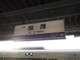 伊賀上野駅から加茂駅の乗車記録(乗りつぶし)写真