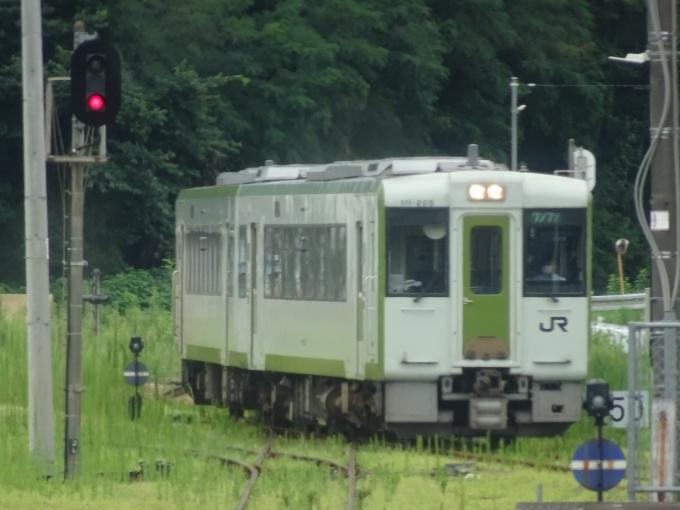 鉄道乗車記録の写真:列車・車両の様子(未乗車)(2)        「小川町で列車交換の際に撮影した対向列車です。」