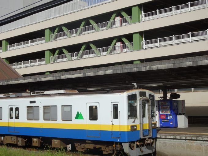 鉄道乗車記録の写真:列車・車両の様子(未乗車)(2)        「取手駅のJRホームから関東鉄道常総線が見えました。
まだ都会に思える取手で見るディーゼルカーには違和感を覚えました。」