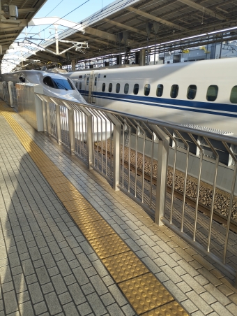名古屋駅から京都駅の乗車記録(乗りつぶし)写真