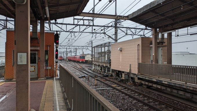 鉄道乗車記録の写真:列車・車両の様子(未乗車)(9)        「名鉄3500系更新済。」