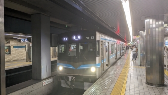 上小田井駅から東別院駅の乗車記録(乗りつぶし)写真