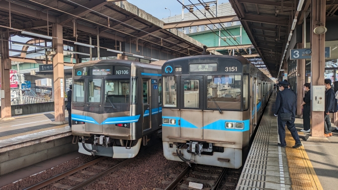 鉄道乗車記録の写真:列車・車両の様子(未乗車)(1)        「←N3000形　3050形→」