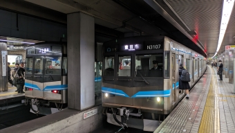 上小田井駅から東別院駅の乗車記録(乗りつぶし)写真