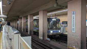 東別院駅から上小田井駅の乗車記録(乗りつぶし)写真