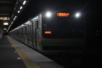 栗橋駅から石橋駅の乗車記録(乗りつぶし)写真