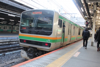 石橋駅から上野駅の乗車記録(乗りつぶし)写真