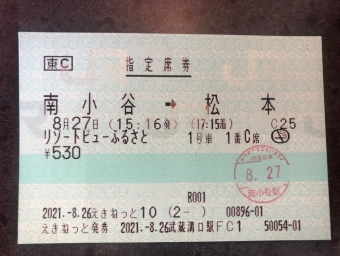 南小谷駅から松本駅:鉄道乗車記録の写真