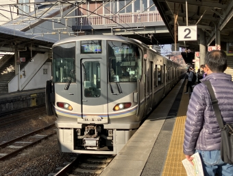 彦根駅から高槻駅の乗車記録(乗りつぶし)写真