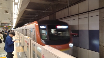 日吉駅から渋谷駅の乗車記録(乗りつぶし)写真