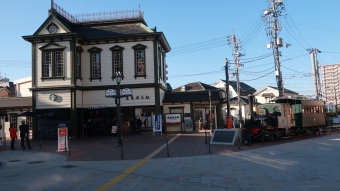 道後温泉駅から松山市駅前停留場の乗車記録(乗りつぶし)写真