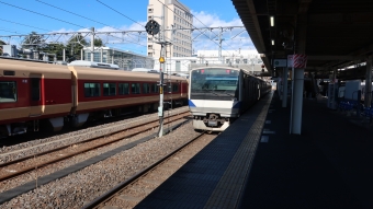 友部駅から勝田駅の乗車記録(乗りつぶし)写真