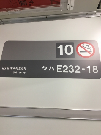 2018/11/04 西国分寺駅から立川駅の乗車記録(乗りつぶし)写真