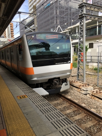 国分寺駅から三鷹駅の乗車記録(乗りつぶし)写真