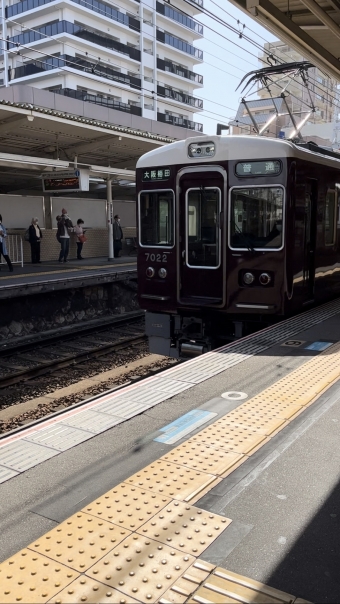 塚口駅から十三駅の乗車記録(乗りつぶし)写真