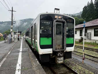 会津若松駅から小出駅の乗車記録(乗りつぶし)写真