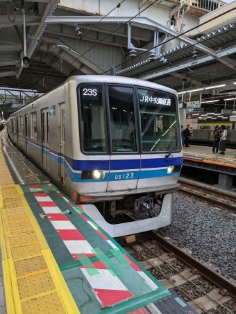 西船橋駅から南行徳駅の乗車記録(乗りつぶし)写真