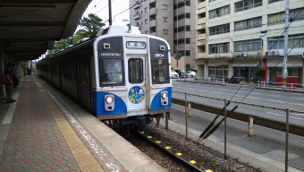 愛知大学前駅から新豊橋駅の乗車記録(乗りつぶし)写真